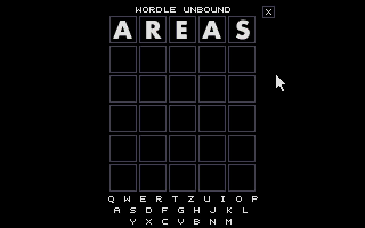 Wordle Unbound atari screenshot